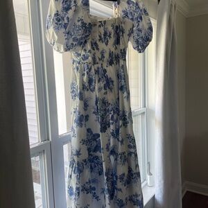 Abercrombie & Fitch Blue Floral Dress